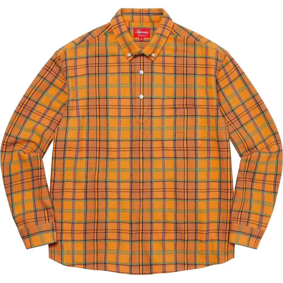 Camisas Supreme Pullover Plaid Flannel Doradas | CL377QZ