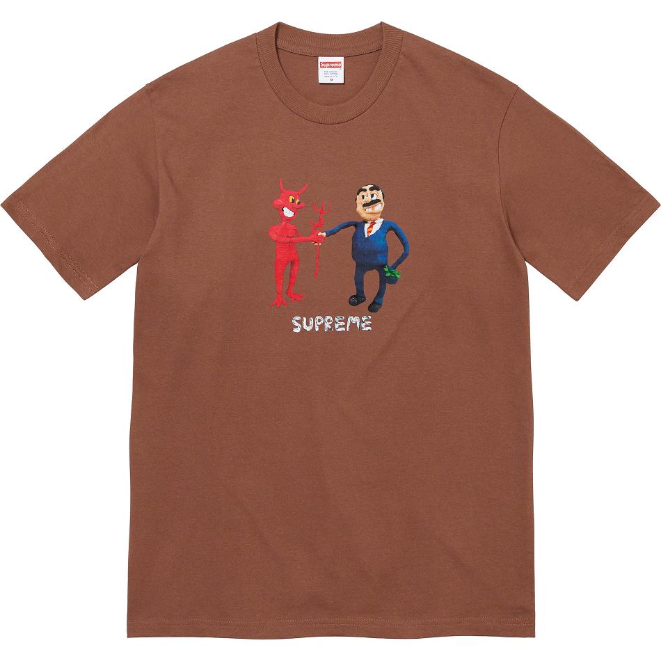 Camiseta Supreme Business Tee Marrones | CL215XF