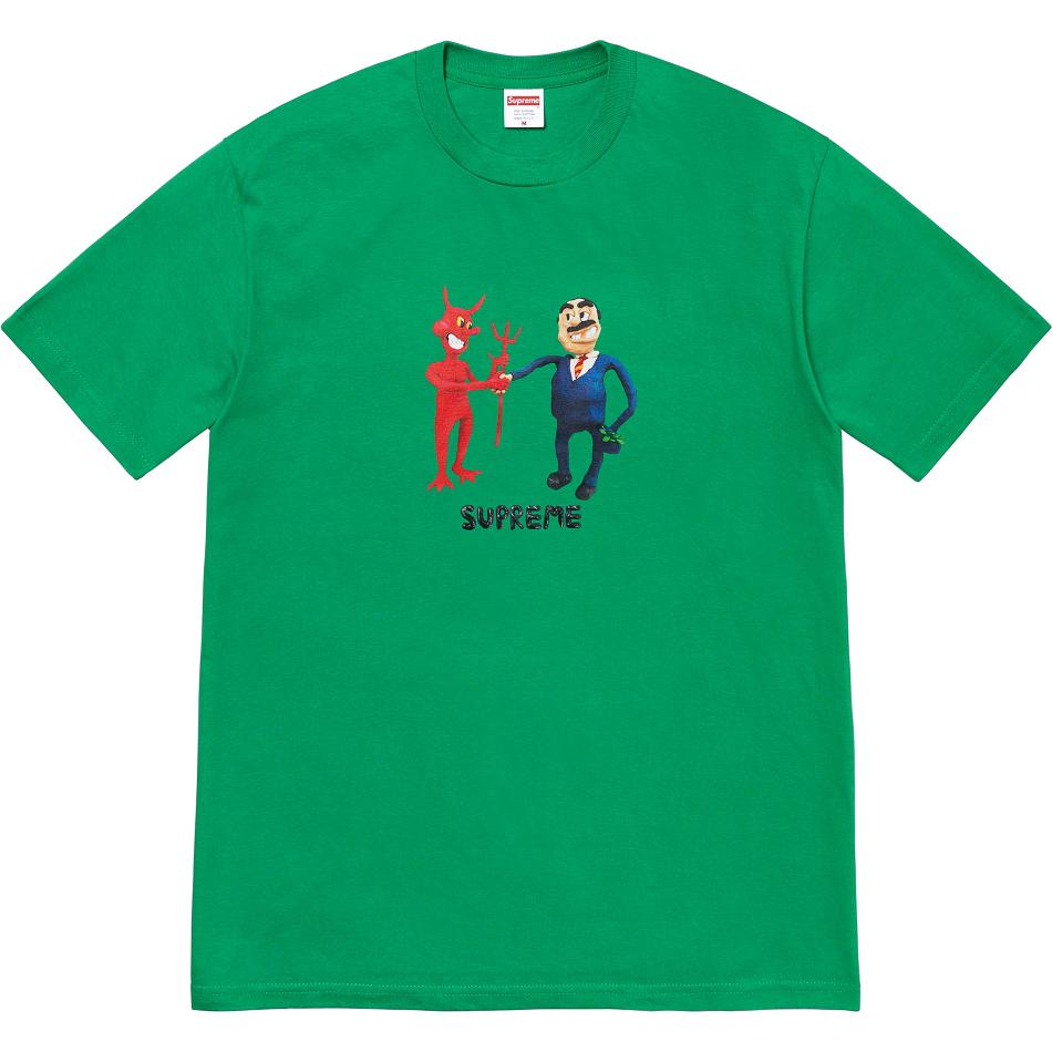 Camiseta Supreme Business Tee Verde | CL214ZG