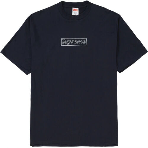 Camiseta Supreme KAWS Chalk Box Logo Negras | CL198RW