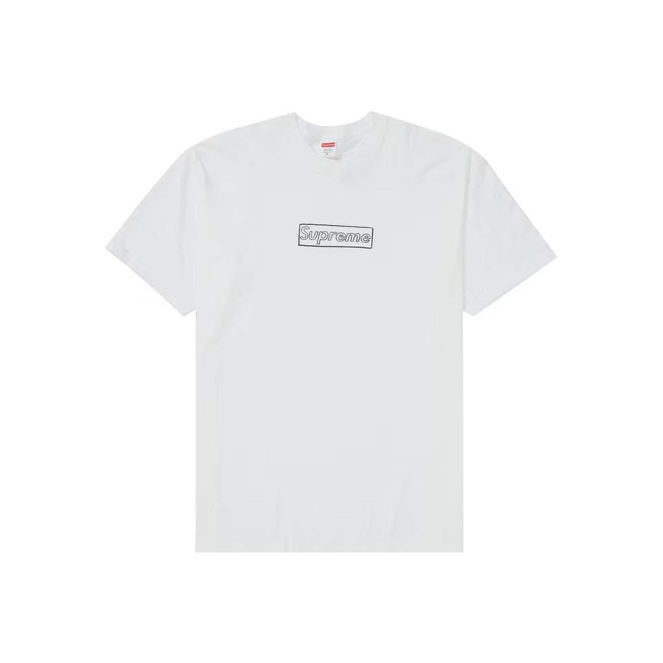 Camiseta Supreme Kaws Chalk Logo Blancas | CL197EX