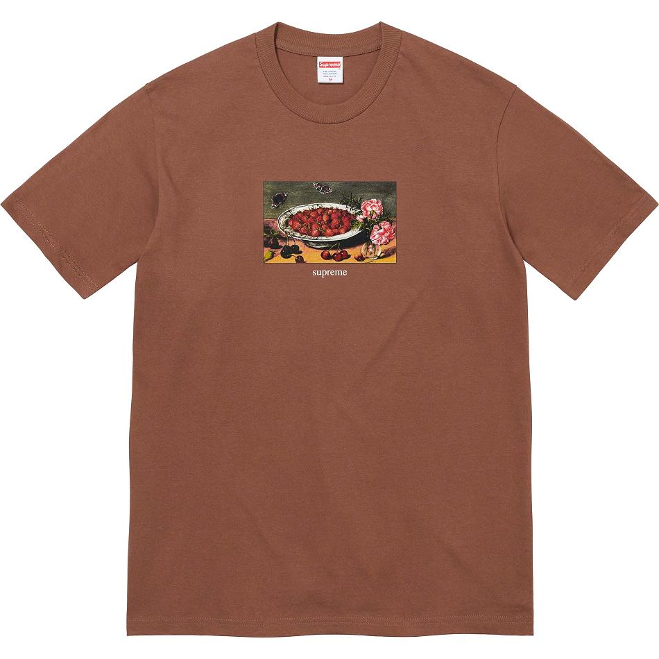 Camiseta Supreme Strawberries Tee Marrones | CL251TV