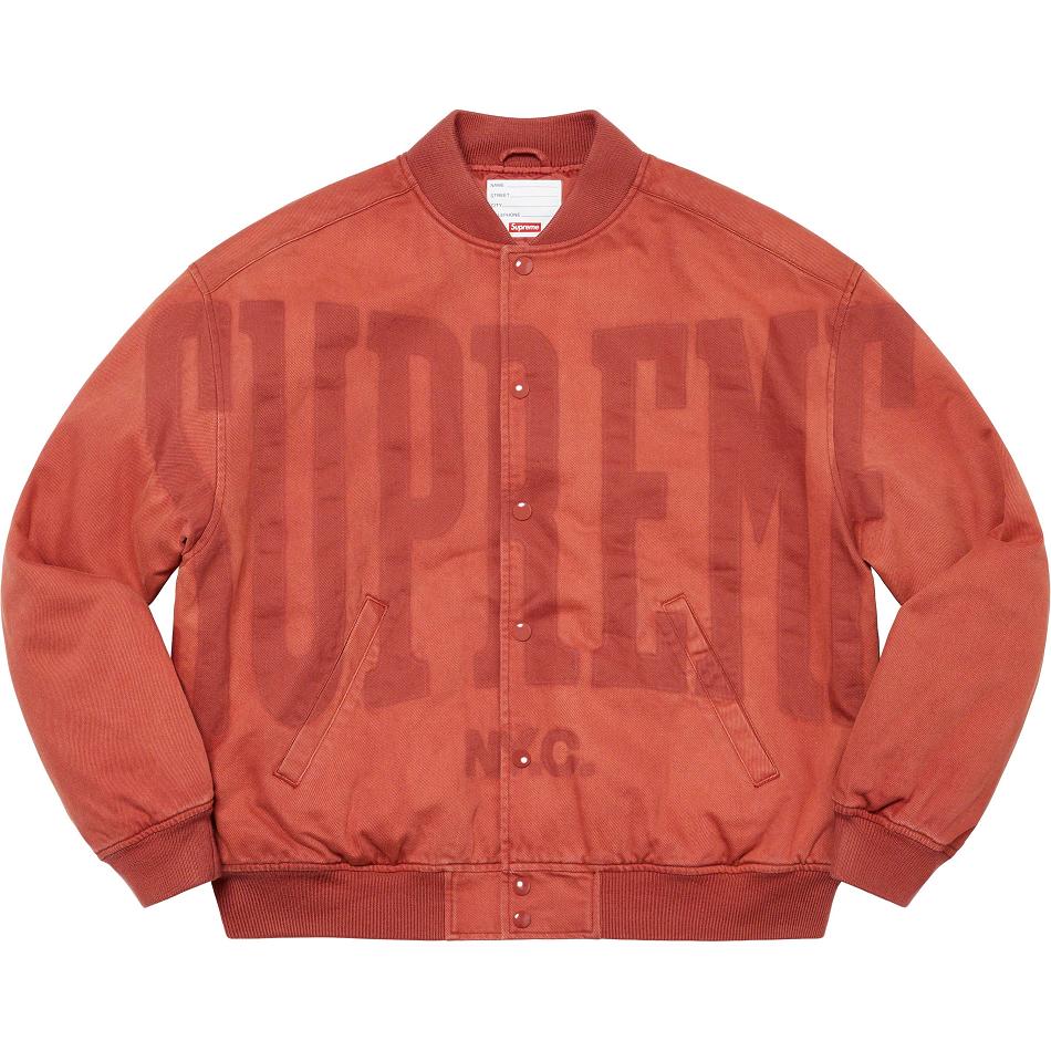 Jassen Supreme Washed Knockout Denim Varsity Rojas | CL438PQ