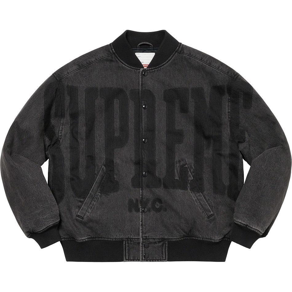 Jassen Supreme Washed Knockout Denim Varsity Negras | CL439AP