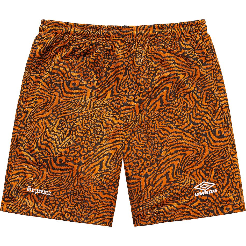 Pantalones Cortos Supreme Jacquard Animal Print Soccer Naranjas | CL359OR