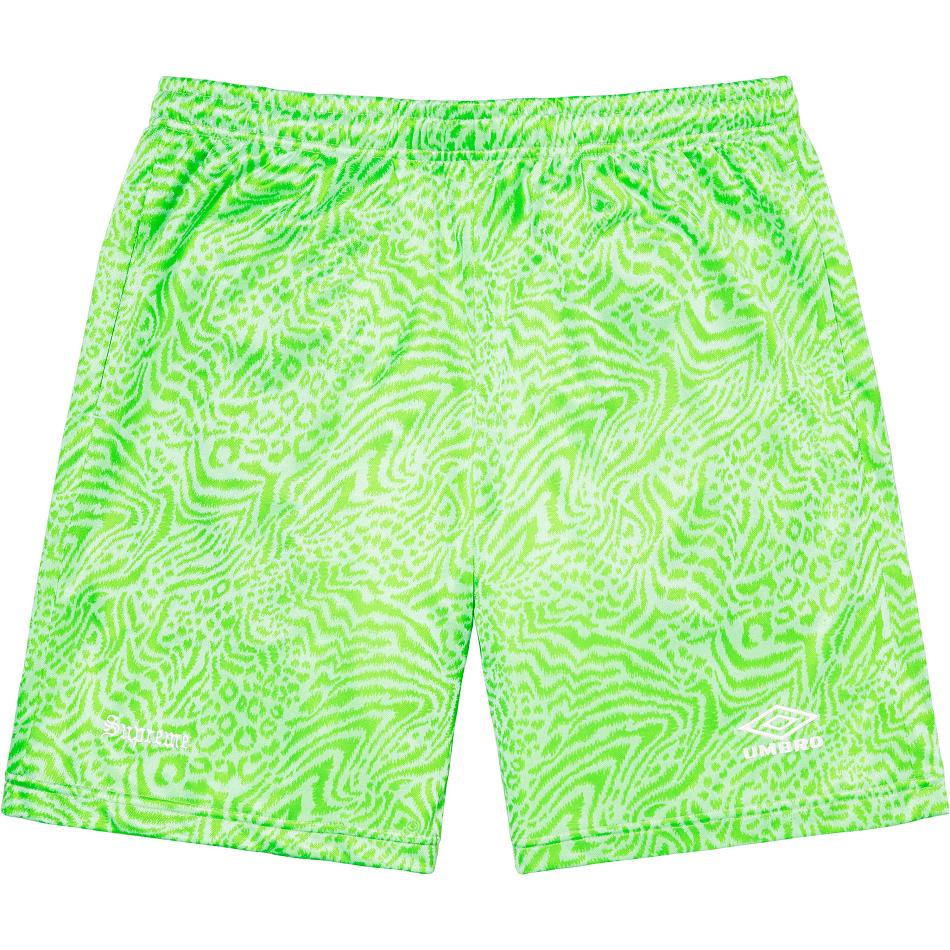 Pantalones Cortos Supreme Jacquard Animal Print Soccer Verde | CL362SO