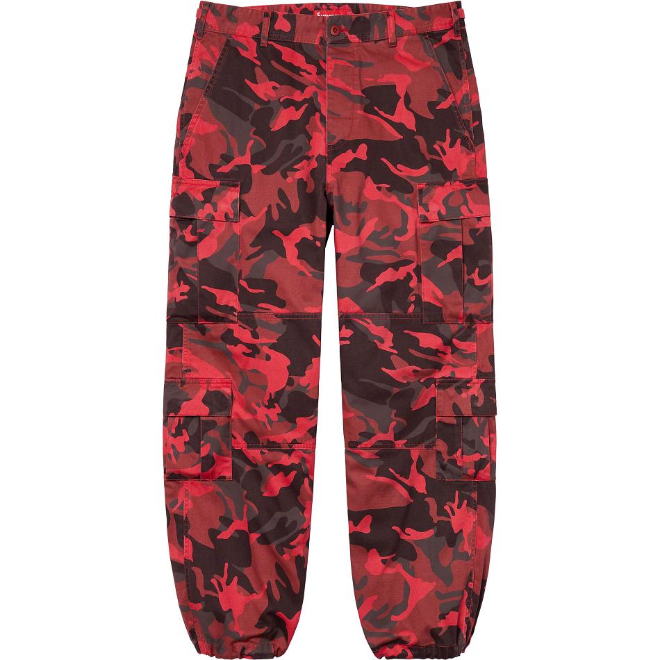 Pantalones Supreme Cargo Pant Rojas Camuflaje | CL394KI