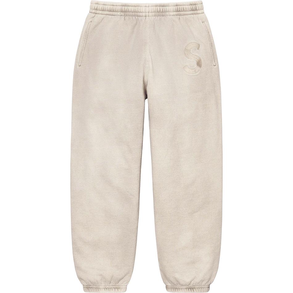 Pantalones Supreme Overdyed S Logo Sweatpant Beige | CL402MA