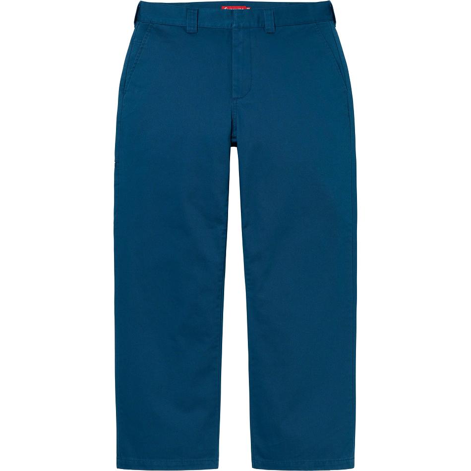 Pantalones Supreme Trabajo Pant Azul Marino | CL420KI