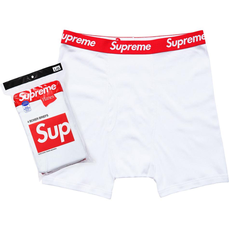 Ropa Interior Supreme Hanes® Boxer Briefs (4 Pack) Blancas | CL101AP