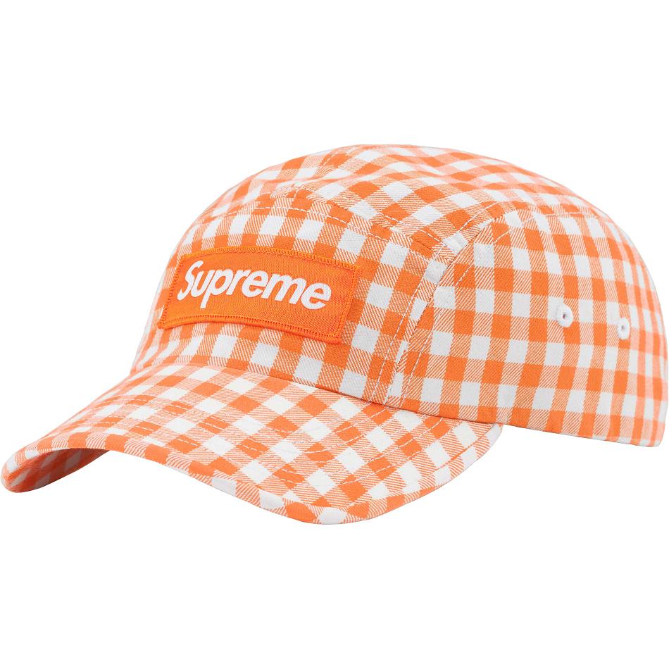 Sombreros Supreme Gingham Camp Cap Naranjas | CL118WY