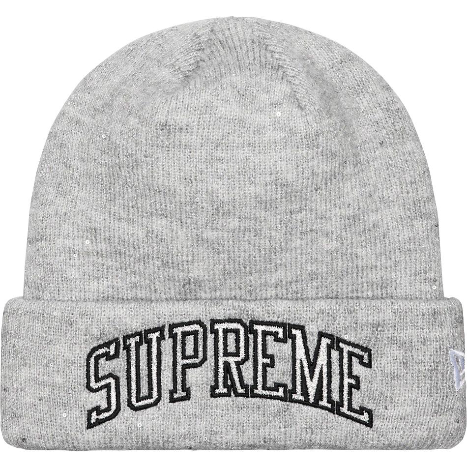 Sombreros Supreme New Era® Metallic Arc Beanie Gris | CL148YU