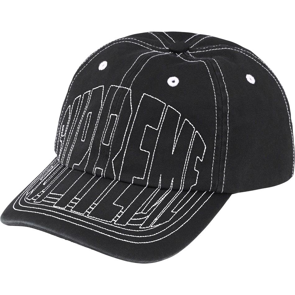 Sombreros Supreme Visor Stitch 6-Panel Negras | CL124IS