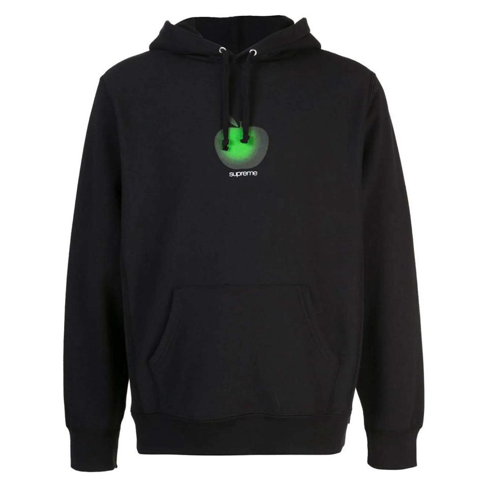 Sudadera Con Capucha Supreme Apple Logo Negras | CL490PQ