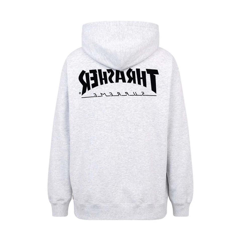 Sudadera Con Capucha Supreme X Thrasher Logo Print “FW21” Gris | CL455QZ