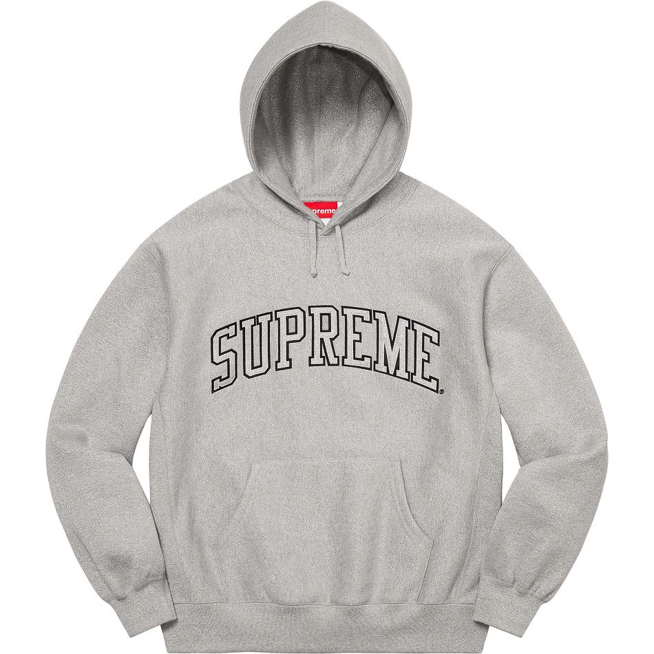 Sudaderas Supreme Glitter Arc Encapuchado Gris | CL299QZ