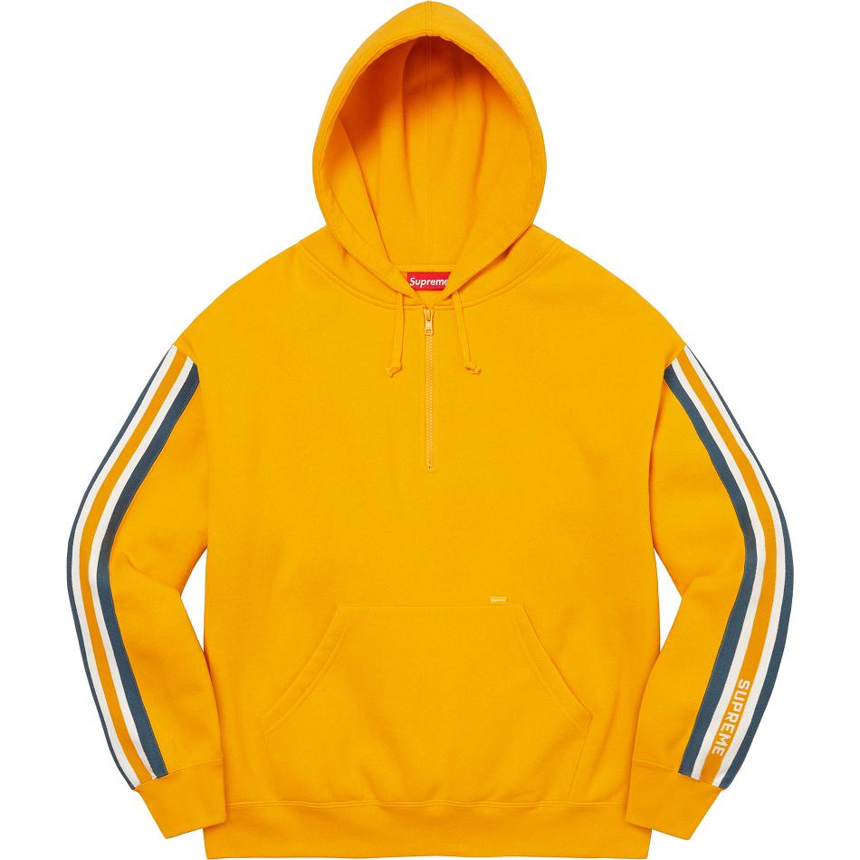 Sudaderas Supreme Half Zip Encapuchado Doradas | CL294CE