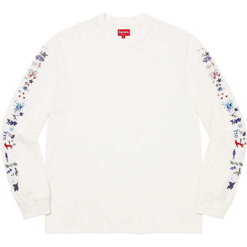 Truien Supreme AOI Icons L/S Top Blancas | CL315JJ