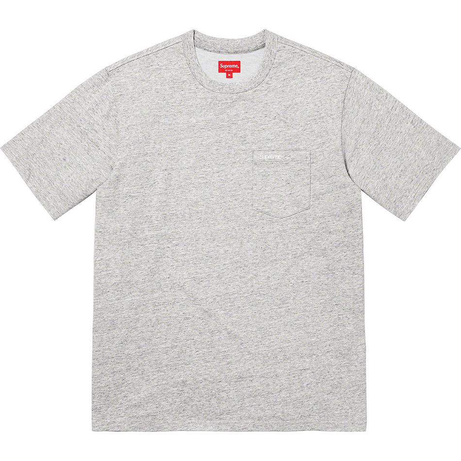 Truien Supreme S/S Pocket Tee Gris | CL319XF