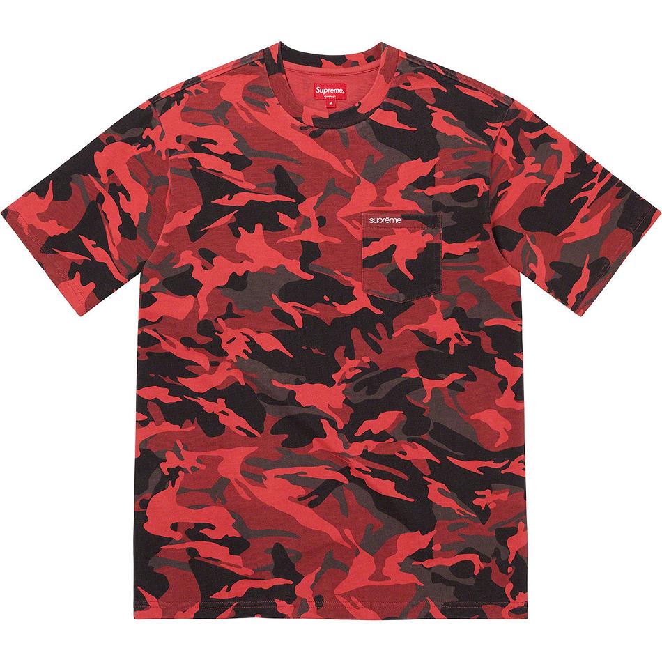 Truien Supreme S/S Pocket Tee Rojas | CL318ZG