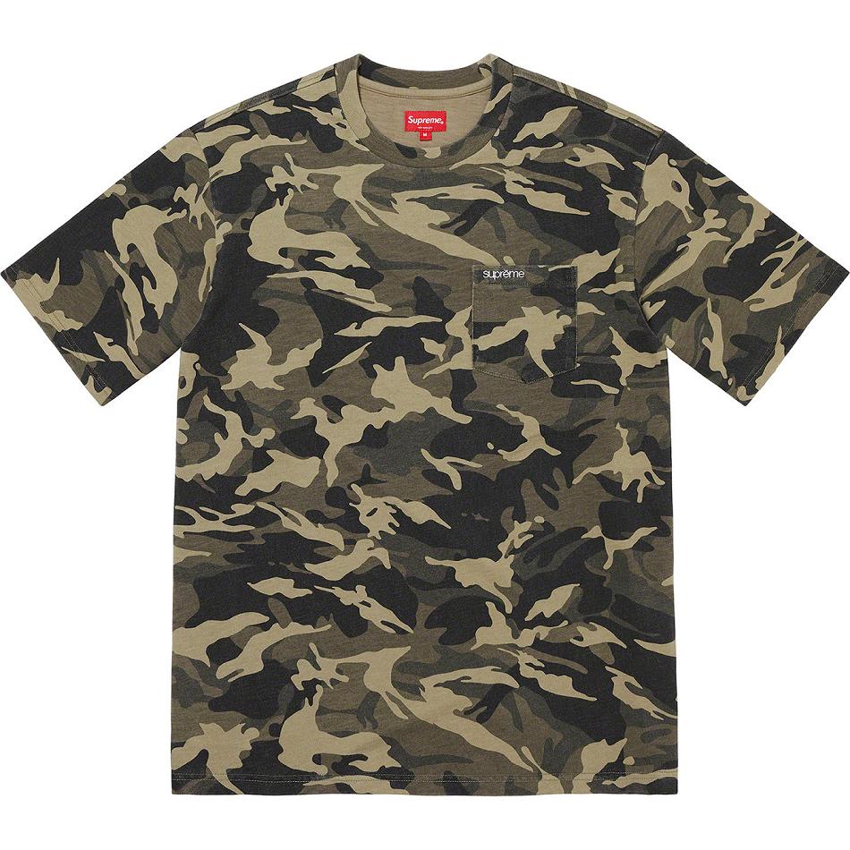 Truien Supreme S/S Pocket Tee Verde Oliva Camuflaje | CL323NB