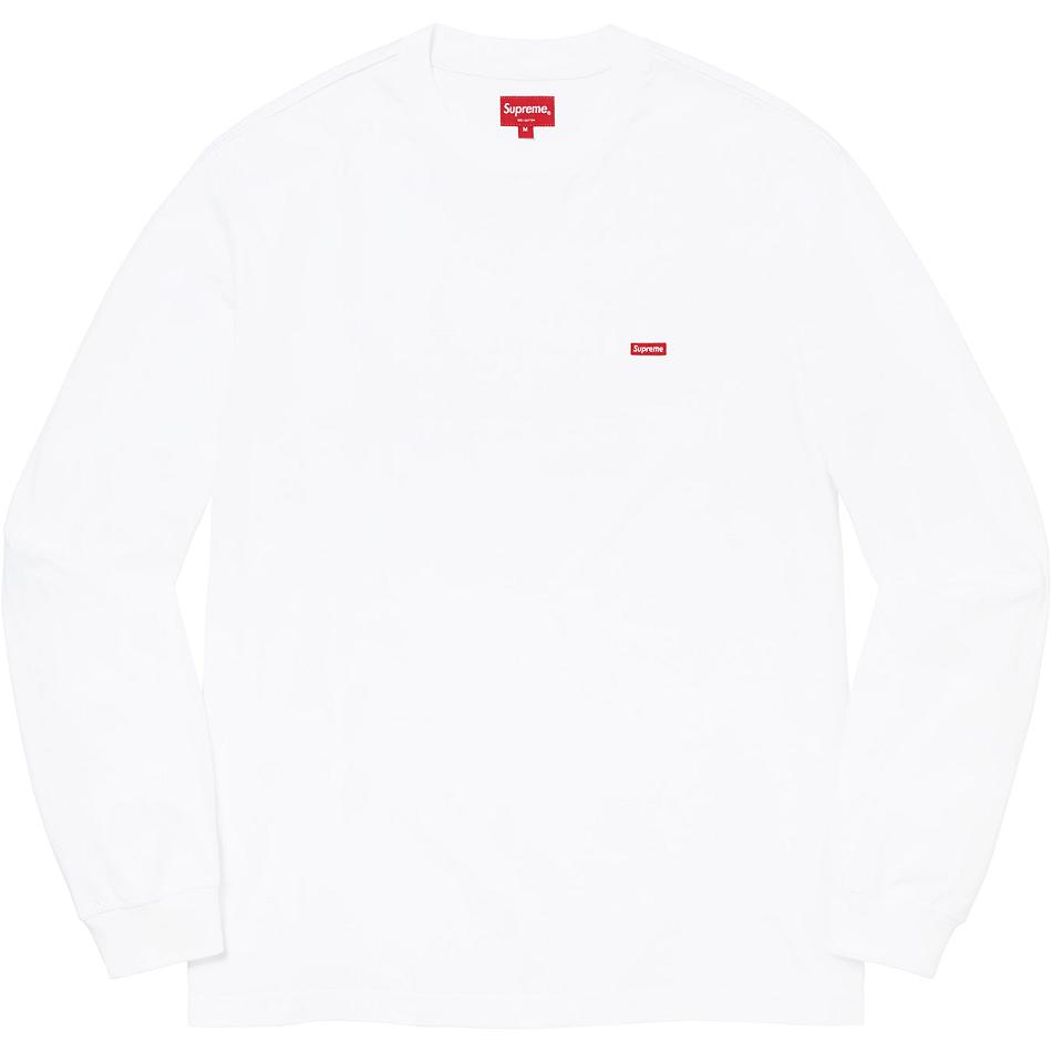 Truien Supreme Small Box L/S Tee Blancas | CL347VD