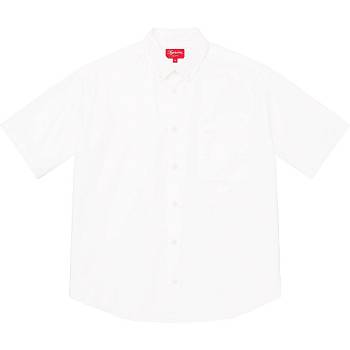 Camisas Supreme Loose Fit S/S Oxford Blancas | CL383UT