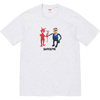 Camiseta Supreme Business Tee Beige | CL212KI