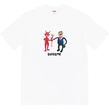 Camiseta Supreme Business Tee Blancas | CL217VD