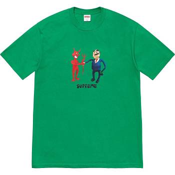 Camiseta Supreme Business Tee Verde | CL214ZG