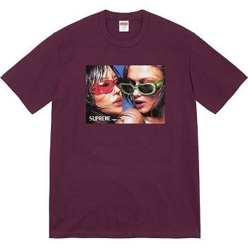 Camiseta Supreme Eyewear Tee Burdeos | CL228IS