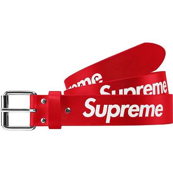 Cinturones Supreme Repeat Cuero Belt Rojas | CL163XF