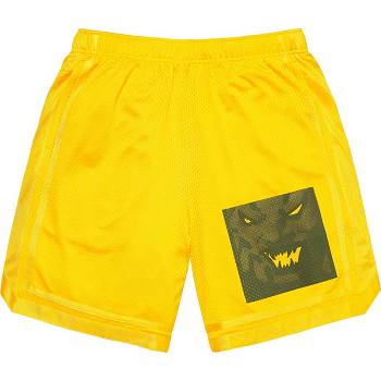 Pantalones Cortos Supreme Ronin Mesh Amarillo | CL348BC