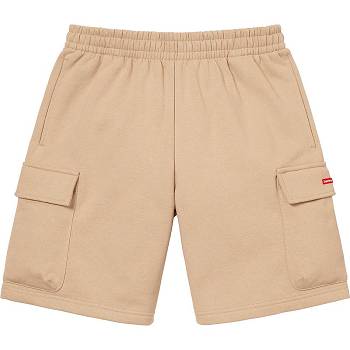 Pantalones Cortos Supreme Small Box Baggy Cargo Sweat Marrones | CL366HK