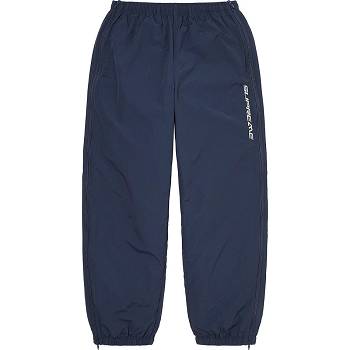 Pantalones Supreme Full Zip Baggy Warm Up Pant Azul Marino | CL430WY