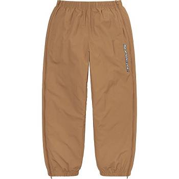 Pantalones Supreme Full Zip Baggy Warm Up Pant Marrones | CL433TV