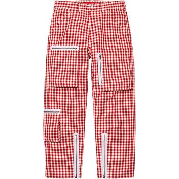 Pantalones Supreme Gingham Flight Pant Rojas | CL393JJ