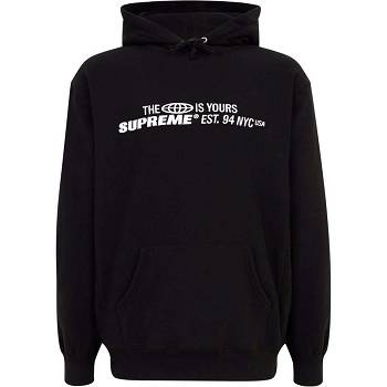 Sudadera Con Capucha Supreme The World Is Yours Printed Negras | CL463OR