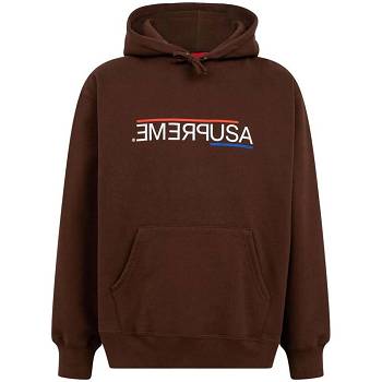 Sudadera Con Capucha Supreme USA Marrones | CL462IS