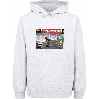 Sudadera Con Capucha Supreme X Thrasher Logo Print “FW21” Gris | CL455QZ