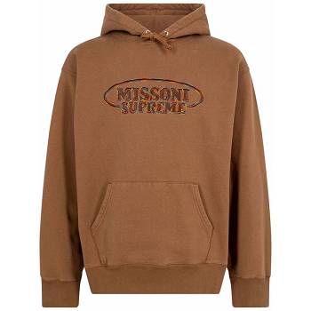 Sudadera Con Capucha Supreme x Missoni Logo Marrones | CL456WY