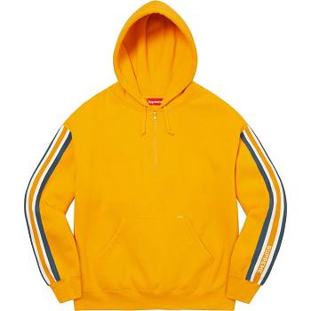 Sudaderas Supreme Half Zip Encapuchado Doradas | CL294CE