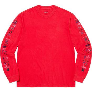 Truien Supreme AOI Icons L/S Top Rojas | CL314HK