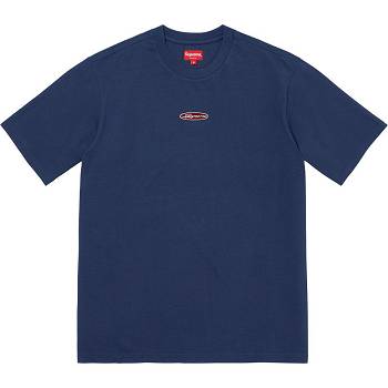 Truien Supreme Oval Logo S/S Top Azul Marino | CL338FM