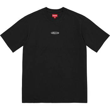 Truien Supreme Oval Logo S/S Top Negras | CL337DN