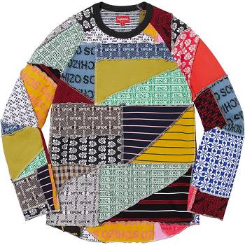 Truien Supreme Patchwork Jacquard L/S Top Multicolor | CL324MA