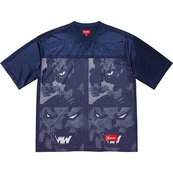 Truien Supreme Ronin Football Jersey Azul Marino | CL307OR